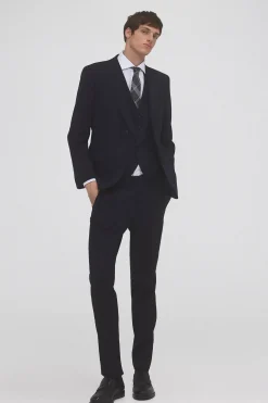 Pedro del Hierro Chaleco tailored Azul Online
