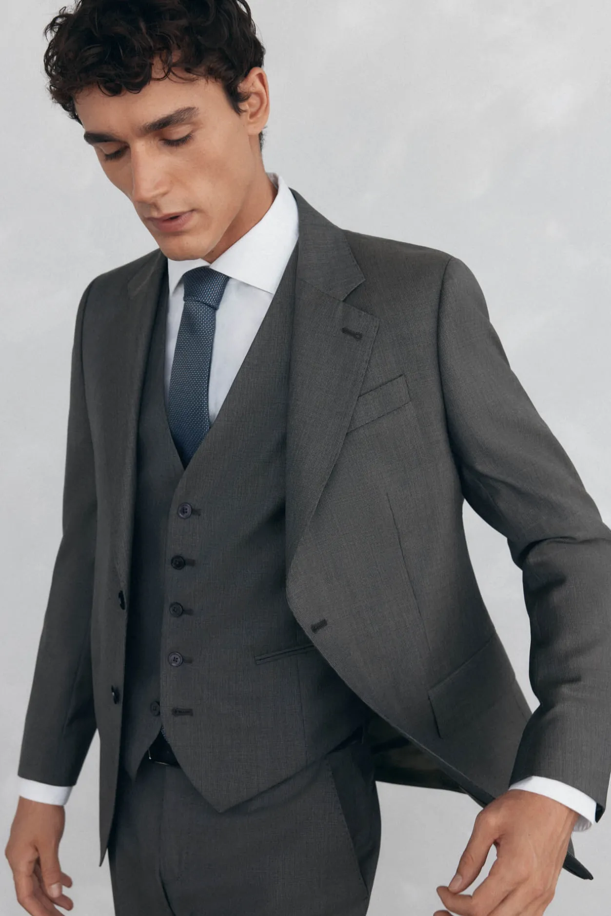 Pedro del Hierro Chaleco tostado slim fit Gris Hot
