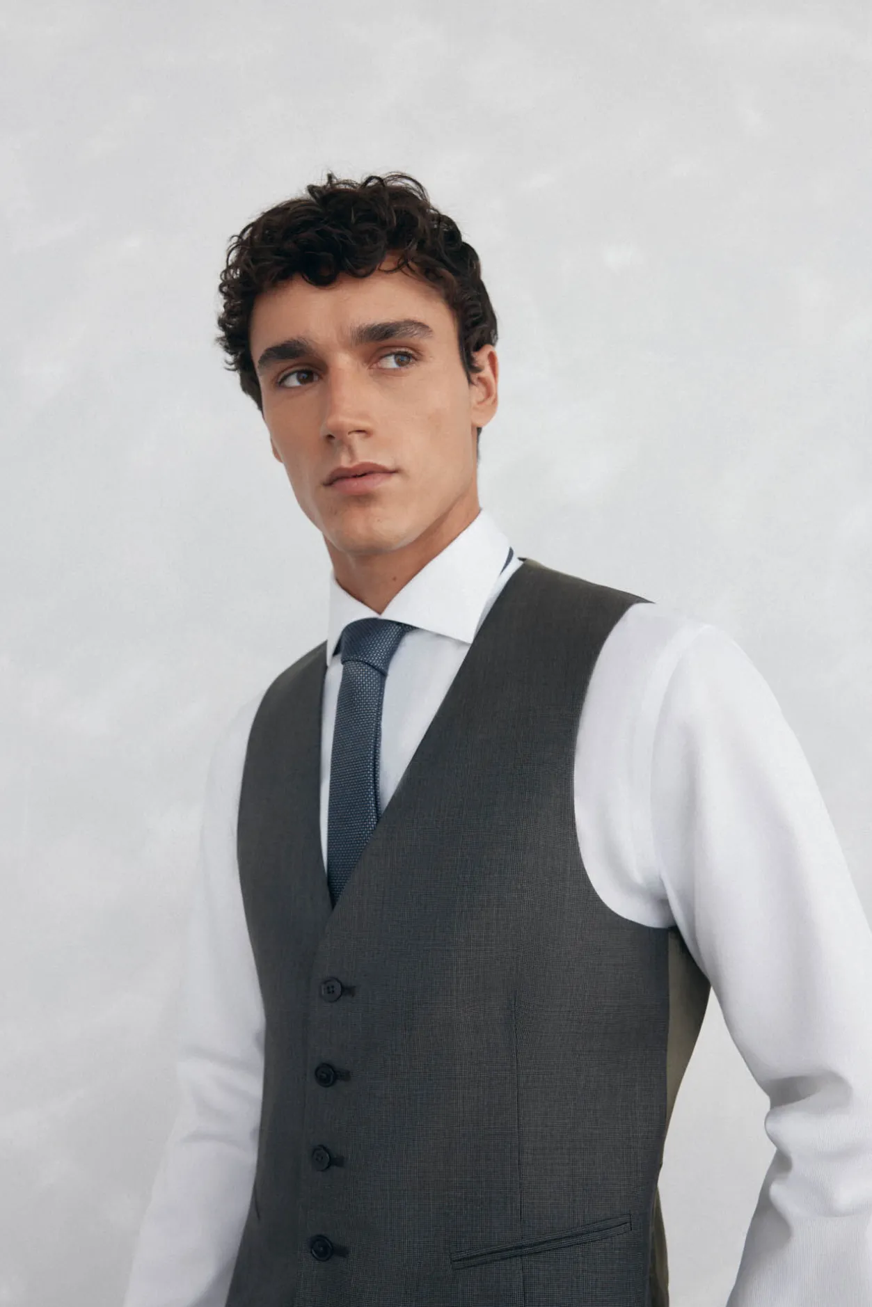 Pedro del Hierro Chaleco tostado slim fit Gris Hot