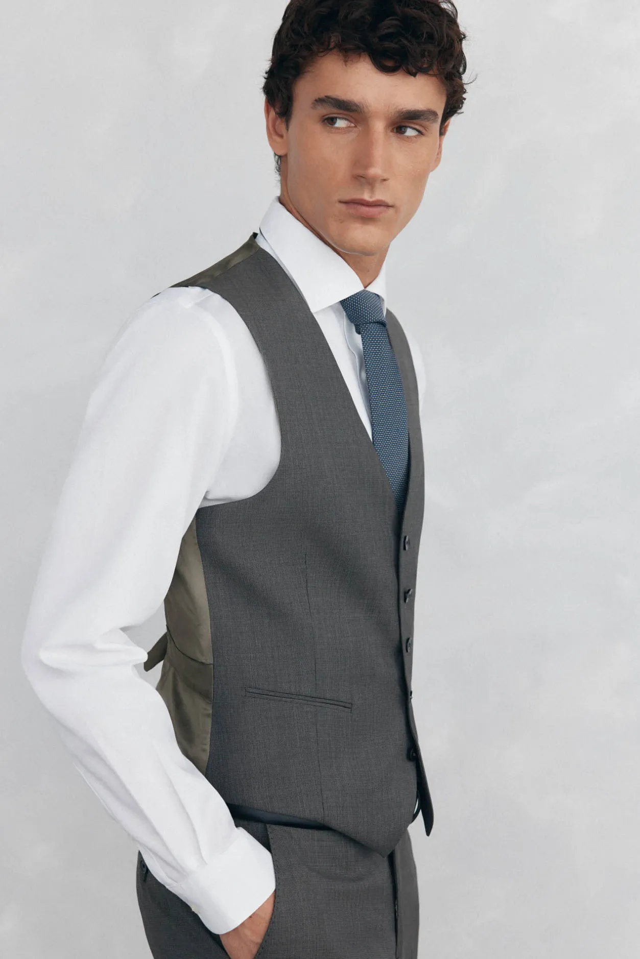 Pedro del Hierro Chaleco tostado slim fit Gris Hot
