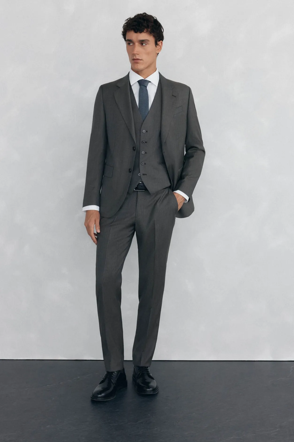 Pedro del Hierro Chaleco tostado slim fit Gris Hot