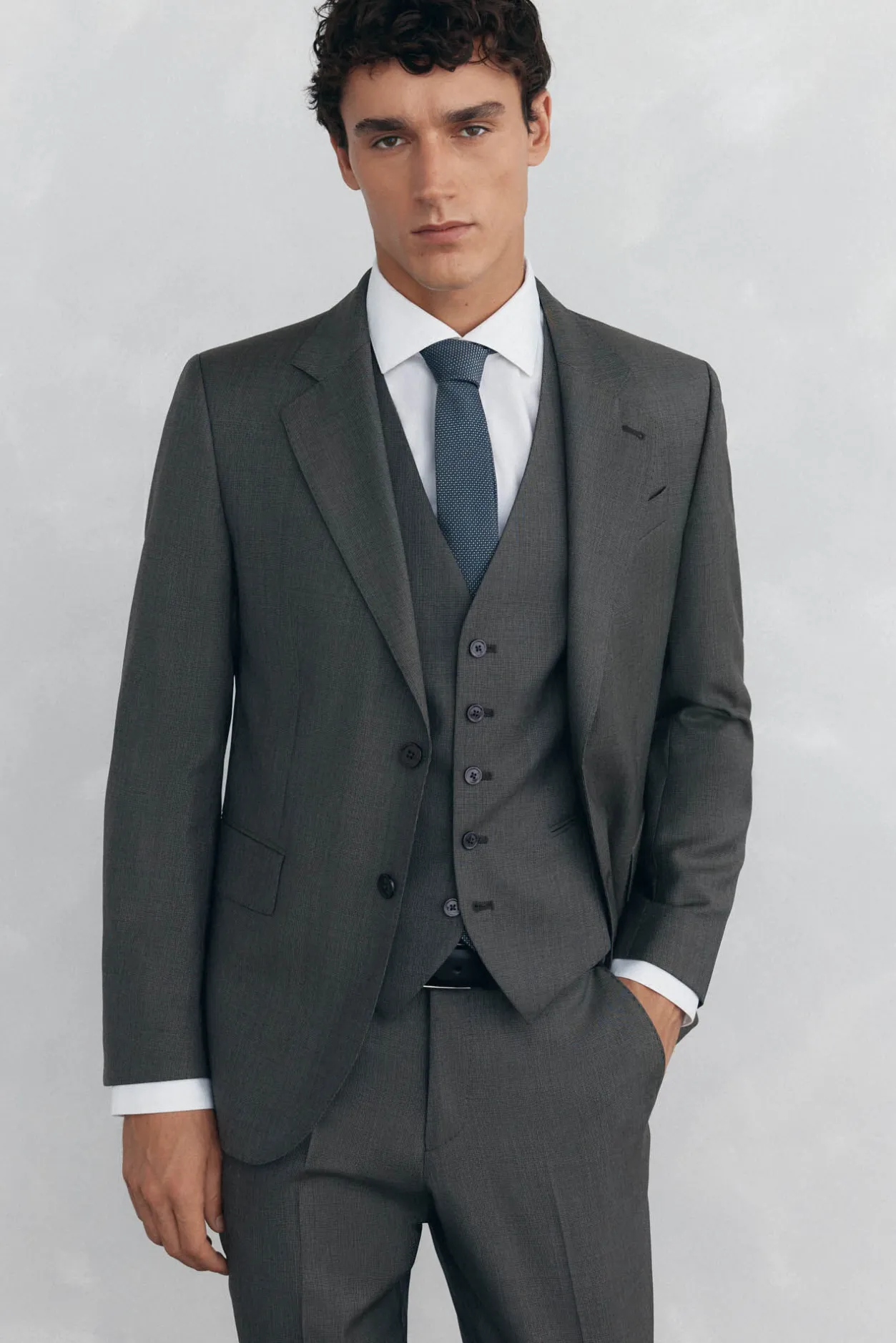 Pedro del Hierro Chaleco tostado slim fit Gris Hot