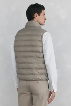 Pedro del Hierro Chaleco ultraligero Beige Outlet