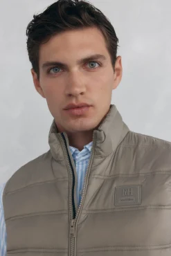 Pedro del Hierro Chaleco ultraligero Beige Outlet