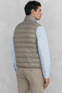 Pedro del Hierro Chaleco ultraligero Beige Outlet