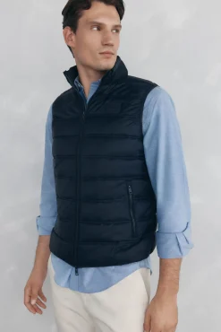 Pedro del Hierro Chaleco ultraligero Azul Outlet