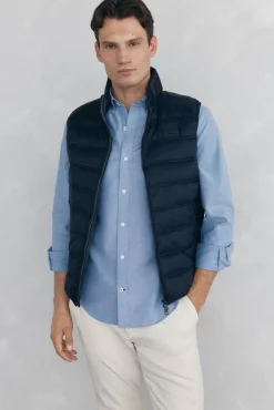 Pedro del Hierro Chaleco ultraligero Azul Outlet