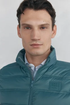 Pedro del Hierro Chaleco ultraligero Turquesa Outlet