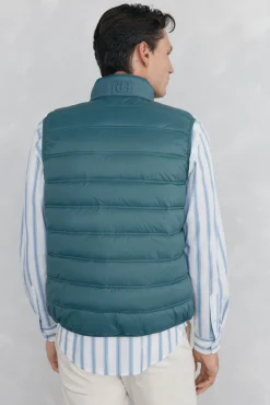 Pedro del Hierro Chaleco ultraligero Turquesa Outlet