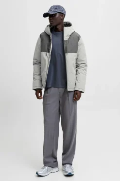 Jack & Jones Chaqueta acolchada bicolor gris New