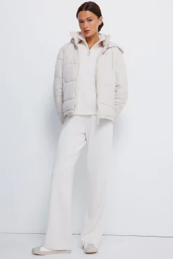 Springfield Chaqueta acolchada capucha poliéster reciclado blanco New