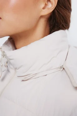 Springfield Chaqueta acolchada capucha poliéster reciclado blanco New