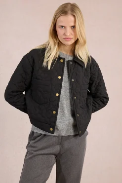 Molly Bracken Chaqueta acolchada con flores Negro Best