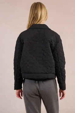 Molly Bracken Chaqueta acolchada con flores Negro Best