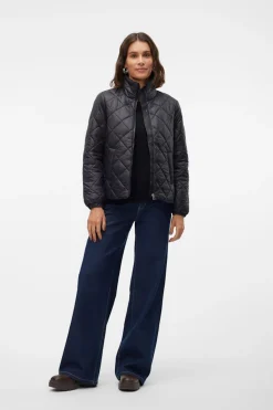 Vero Moda Chaqueta acolchada de mujer con bolsillos Negro Clearance