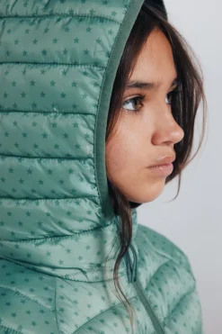 Springfield Kids Chaqueta acolchada estrellas niña verde Sale