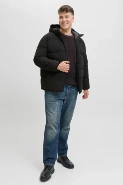 Jack & Jones PLUS Chaqueta acolchada hombre negro