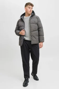 Jack & Jones PLUS Chaqueta acolchada hombre gris Outlet