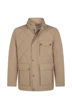Cortefiel Chaqueta acolchada rombo Camel Outlet