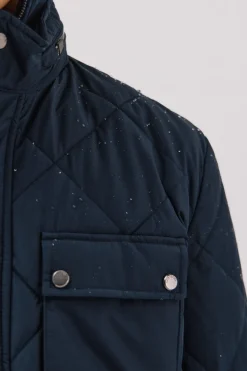 Cortefiel Chaqueta acolchada rombo Azul marino Clearance