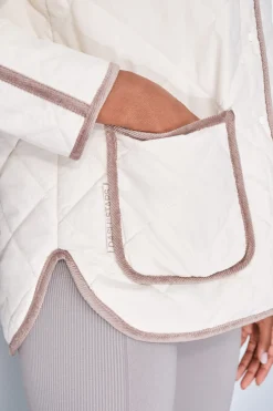 Dash and Stars Chaqueta acolchada rombos beige Best