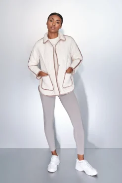 Dash and Stars Chaqueta acolchada rombos beige Best