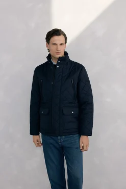 Pedro del Hierro Chaqueta acolchada rombos Azul Best