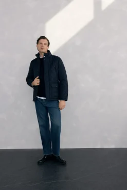 Pedro del Hierro Chaqueta acolchada rombos Azul Best