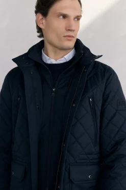 Pedro del Hierro Chaqueta acolchada rombos Azul Best