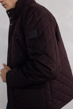 Pedro del Hierro Chaqueta acolchada rombos Burdeos Sale