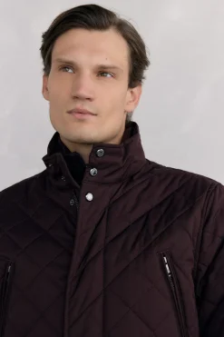 Pedro del Hierro Chaqueta acolchada rombos Burdeos Sale