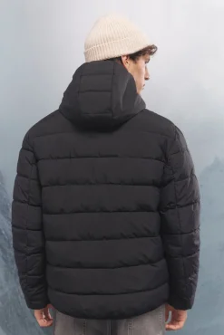 Springfield Chaqueta acolchada térmica negro Clearance