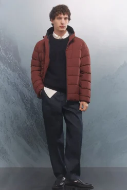 Springfield Chaqueta acolchada térmica naranja