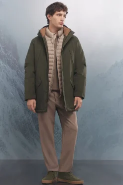 Springfield Chaqueta acolchada térmica kaki New