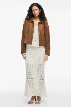 Vila Chaqueta antelina abotonada Marrón Sale