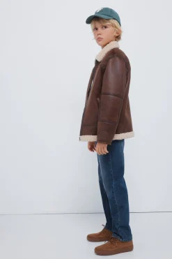 Springfield Kids Chaqueta aviador niño marr&oacute;n