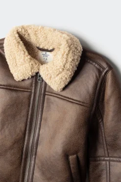 Springfield Kids Chaqueta aviador niño marr&oacute;n