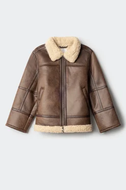 Springfield Kids Chaqueta aviador niño marr&oacute;n