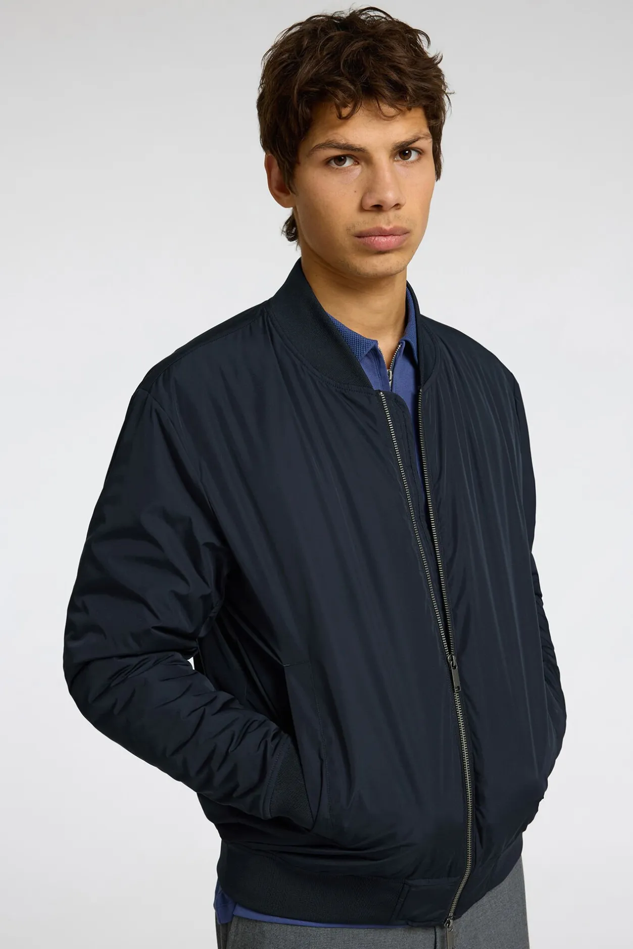 Selected Chaqueta bomber Azul marino Hot