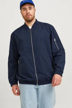 Jack & Jones PLUS Chaqueta Bomber PLUS azul Outlet
