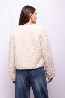 Object Chaqueta borreguillo sintético Blanco Discount