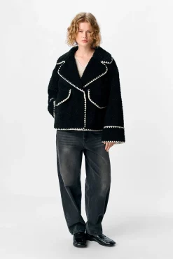 Object Chaqueta borreguillo sintético Negro Best