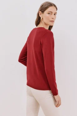 Cortefiel Chaqueta básica botones Granate Sale