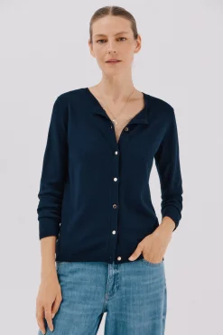 Cortefiel Chaqueta básica botones Azul marino Best