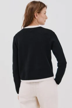 Cortefiel Chaqueta básica punto Negro Best