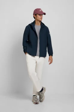 Silbon Chaqueta capucha cortavientos Azul marino Hot