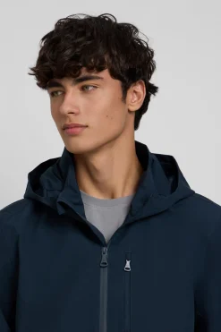 Silbon Chaqueta capucha cortavientos Azul marino Hot