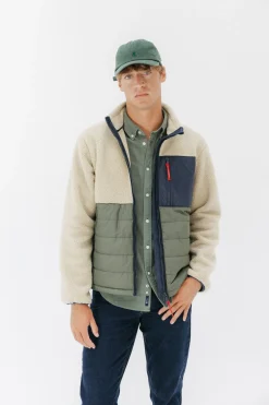 elPulpo Chaqueta combinada nylon y borreguillo Beige Best