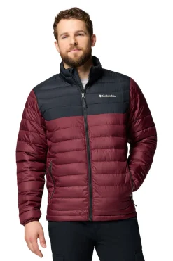 Columbia Chaqueta con aislamiento Powder Lite™ II para hombre Granate Discount