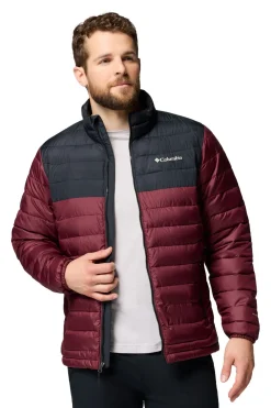 Columbia Chaqueta con aislamiento Powder Lite™ II para hombre Granate Discount